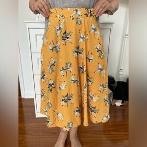 Carousel Horse Print Midi Skirt